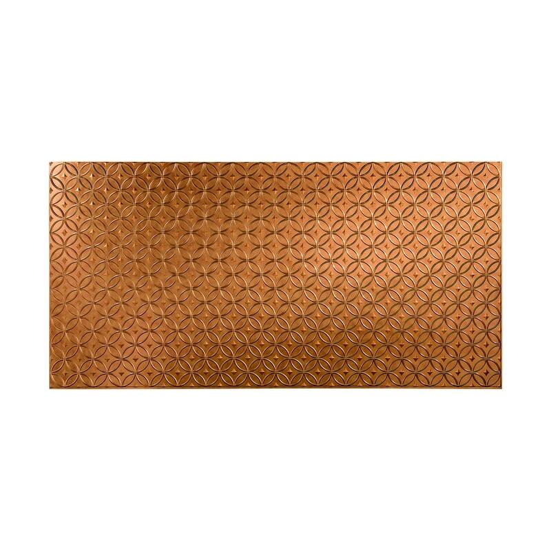 FASÄDE Rings 4-foot x 8-foot PVC Wall Panel in Antique Bronze - 4 x 8
