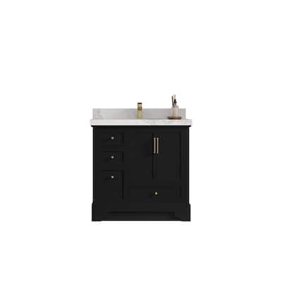 Willow Collections 36 in. W x 22 in. D Alys Center Sink Right Bathroom Vanity with Countertop