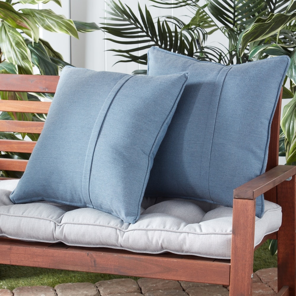 Greendale Home Fashions Sunbrella 20" Square Outdoor Throw Pillow (Set of 2)