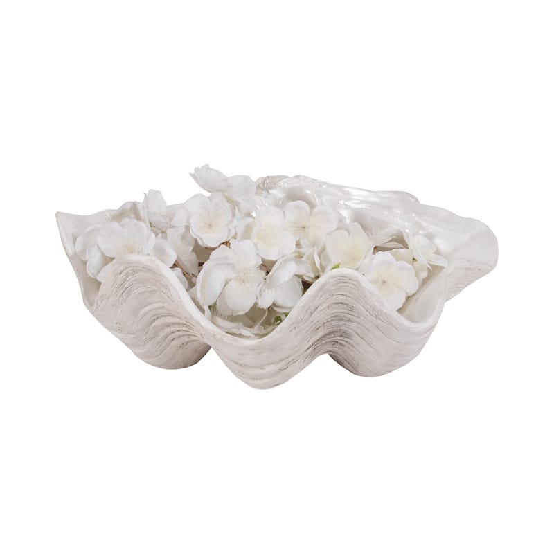 Sagebrook Home Artisanal Ceramic Decorative Bowl-Exquisite Home Accent Piece, Perfect for Stylish Shelves - 13" x 11" x 6"