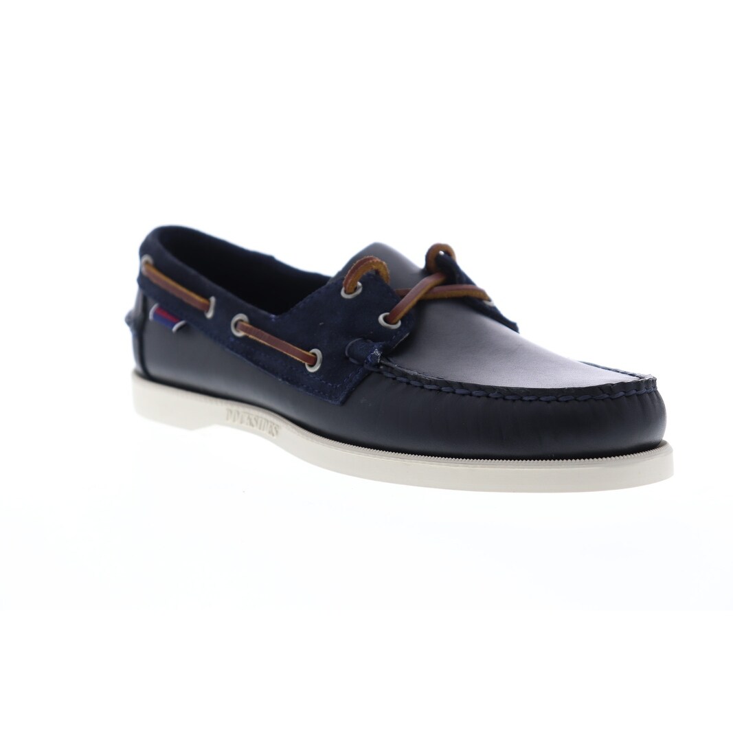 dockside portland leather boat shoe