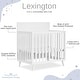 preview thumbnail 5 of 3, Sweetpea Baby Lexington 4 in 1 Convertible Mini Crib made with Sustainable New Zealand Pinewood - White