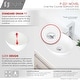preview thumbnail 5 of 7, STYLISH 16 inch Porcelain Ceramic Oval Vessel Sink Above Counter - 15 3/4" x 13 3/8" x 5 3/4"