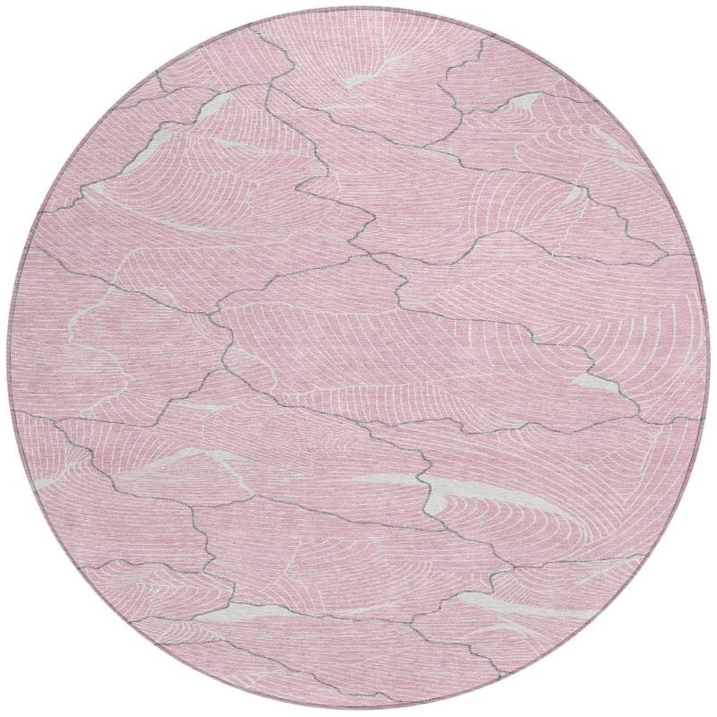 HomeRoots Abstract Transitional Rectangle Outdoor Rug