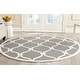 preview thumbnail 18 of 54, SAFAVIEH Handmade Cambridge Sinda Modern Moroccan Wool Rug 6' Round - Dark Grey/Ivory - Round