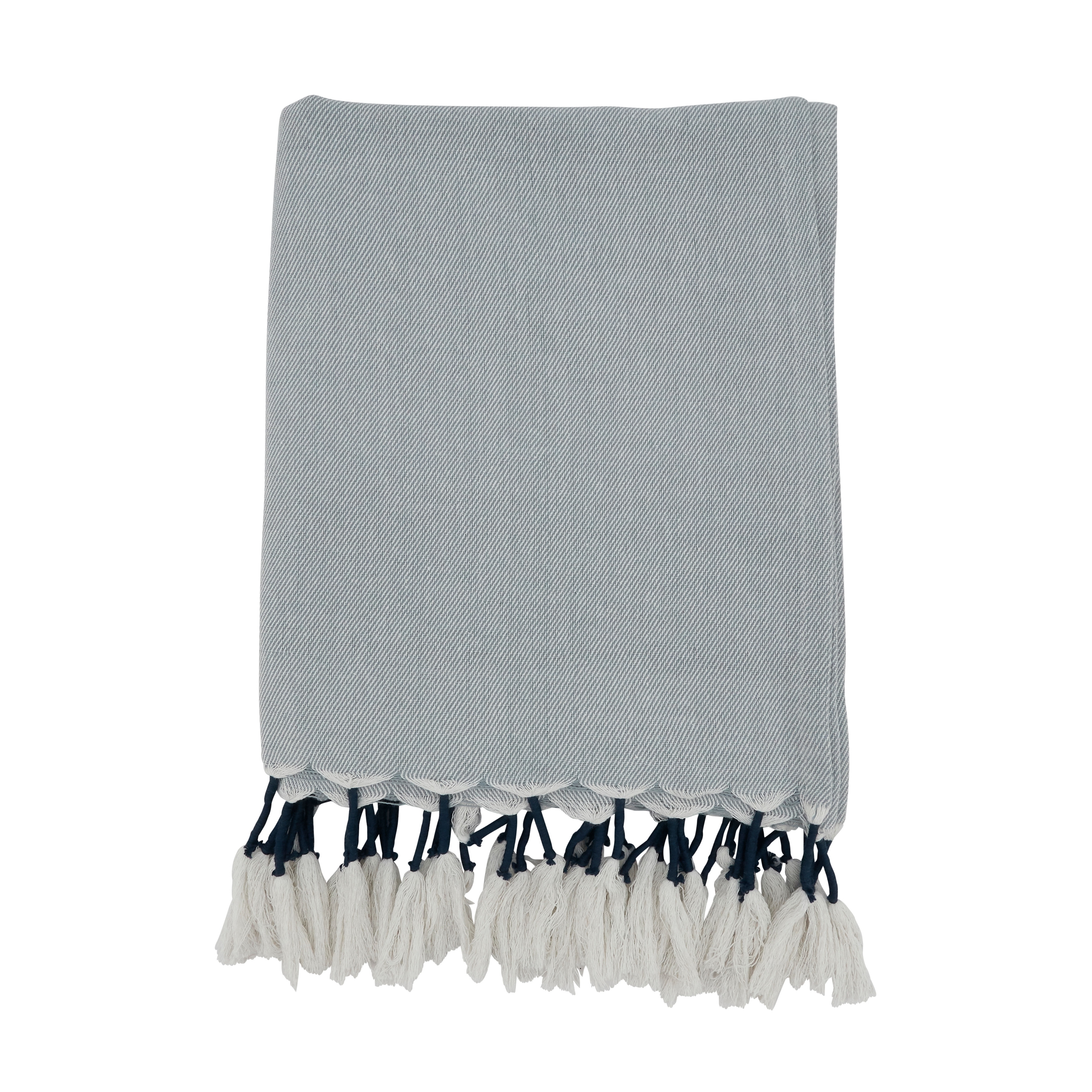 Rustic Luxe Tassel Throw Blanket