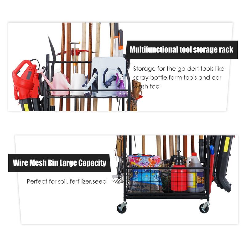 Garden Steel Tools storage Organizer Garden Tool Holders