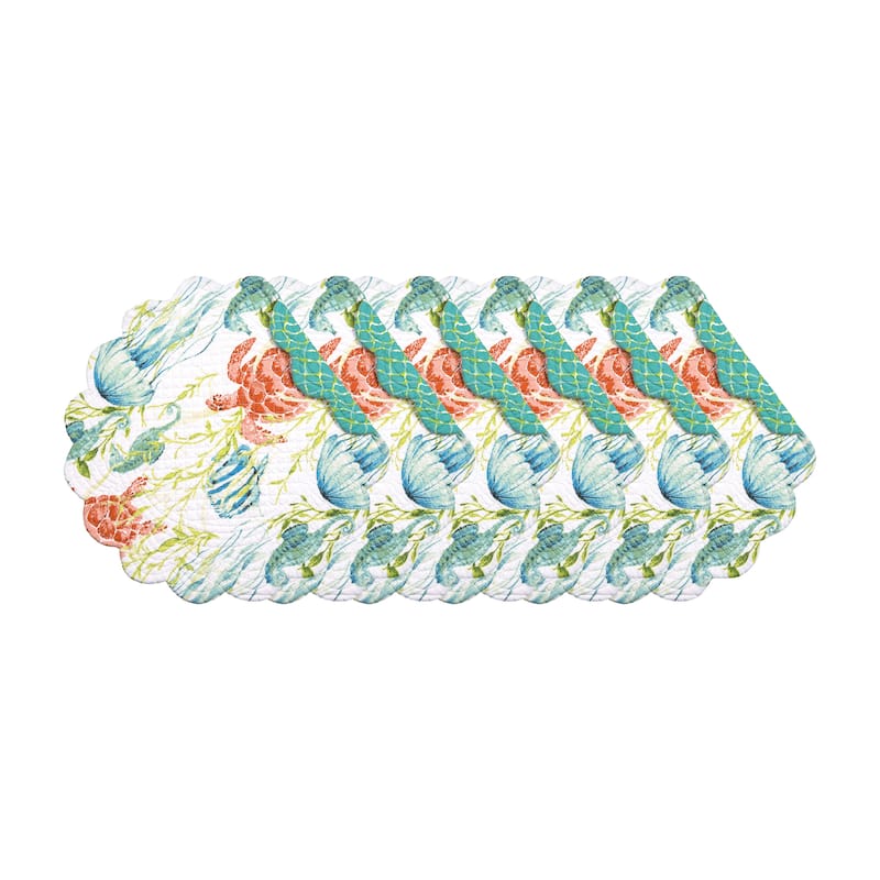 Paradise Sound Round Placemat Set of 6 - Set of 6