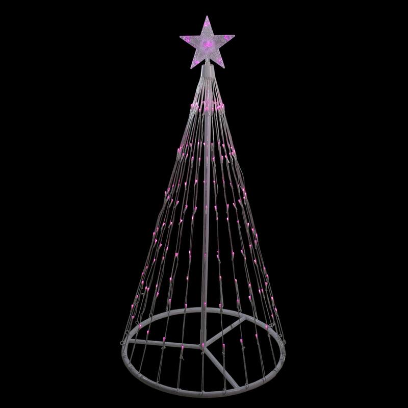 4' Pink LED Lighted Show Cone Christmas Tree Outdoor Decoration