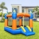 preview thumbnail 3 of 6, Kids Inflatable Bounce House Magic Castle with Large Jumping Area with 735W Blower - 142.5" x 107.5" x 92.5" (L x W x H)