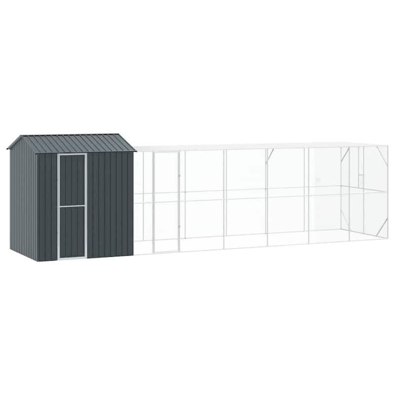 vidaXL Bird Cage Anthracite Galvanized steel