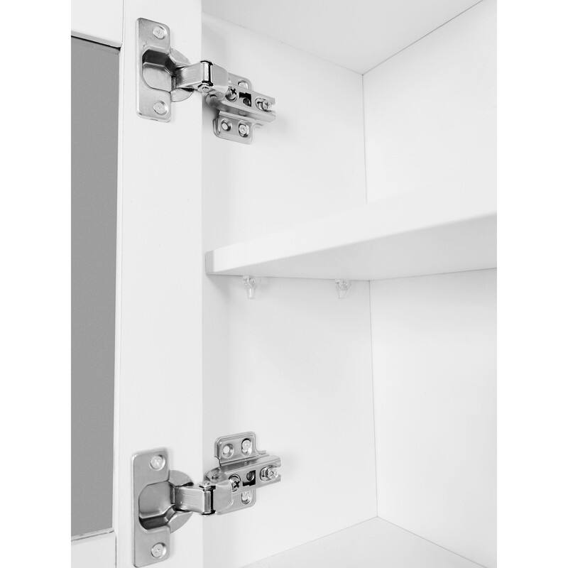 Multifunctional Large Hall Tree with Tempered Glass Doors,Storage Shelf,6 Flip Shoe Drawers and 4 Hooks