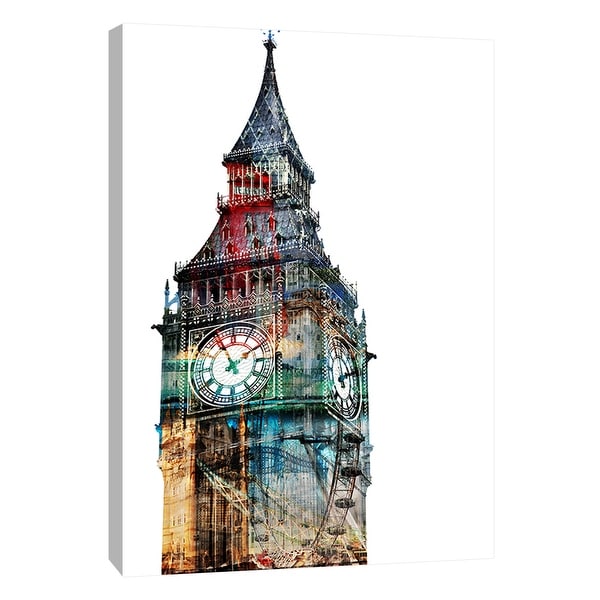 PTM Images 9-109021 PTM Canvas Collection 10" x 8" - "London Spirit" Giclee Big Ben Art Print on Canvas