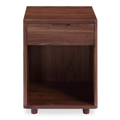 NADAAL STUDIOS Darcy, Nightstand With Drawer, Walnut