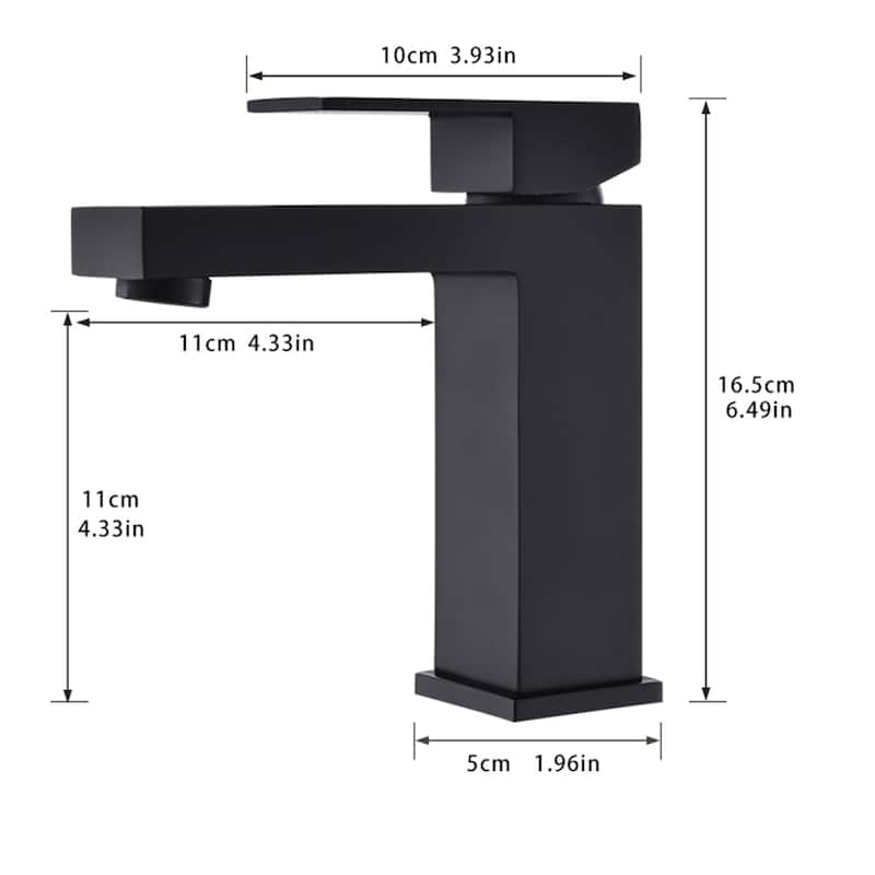 Modern Single Handle Widespread Bathroom Sink Faucet
