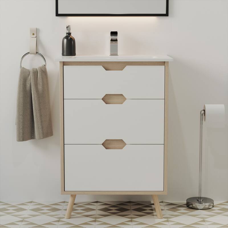 Swiss Madison SM-BV350 Brusque 18" Free Standing Single Basin Vanity