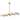 Hanover Neve Gold 10-Light Island Pendant for Hardwire Installation Only, Gold Metal Frames with 10 Clear Glass Globes