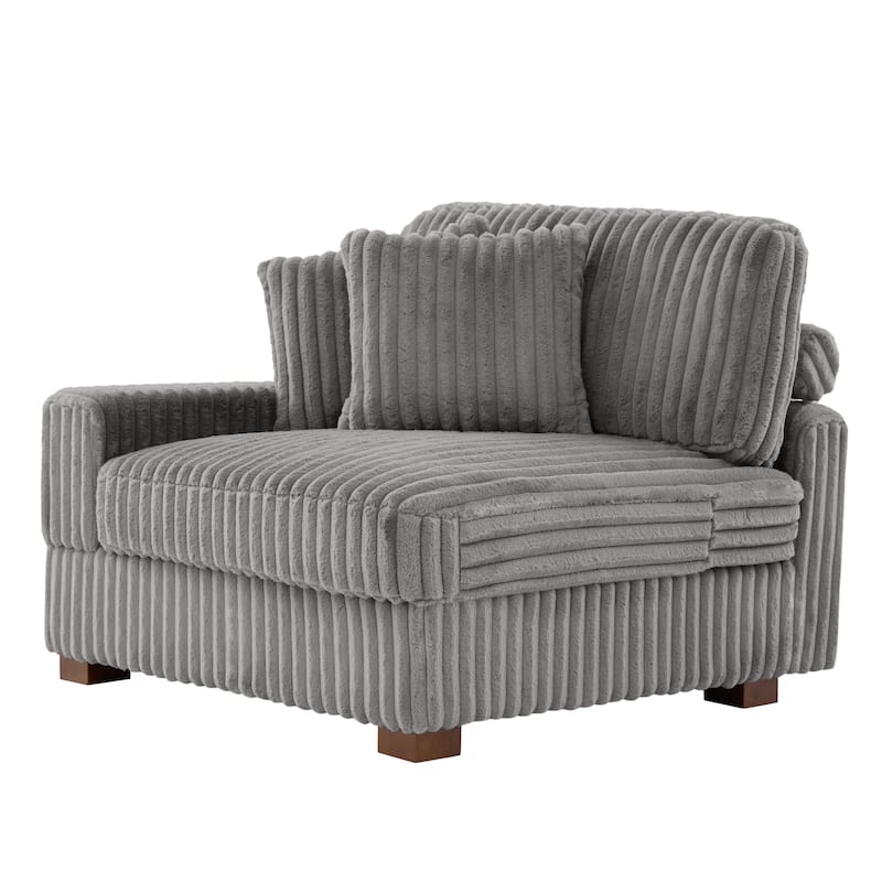 Cotton Flannel Armchair Sofa Corner Chairs for Living Room