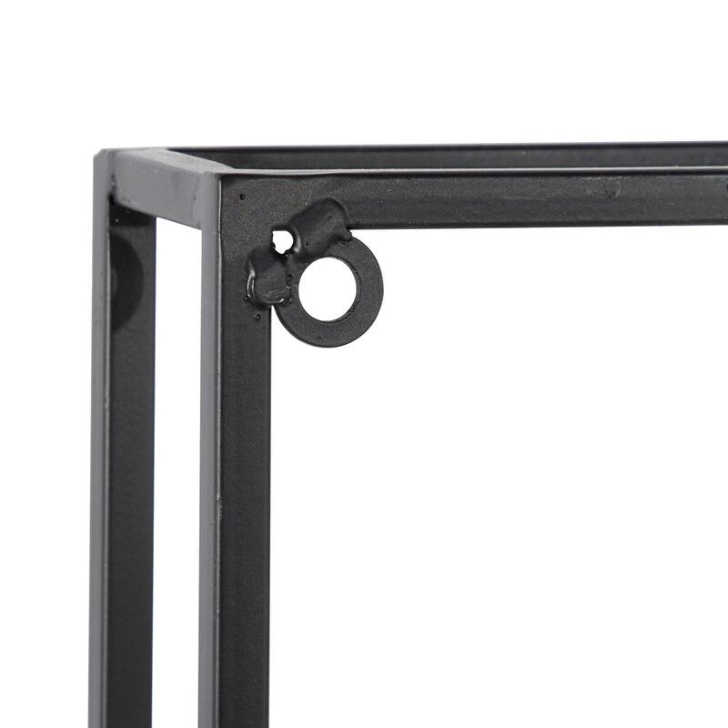 Gold Metal Branch Tree Home Wall Decor with Black Frame (Set of 2)