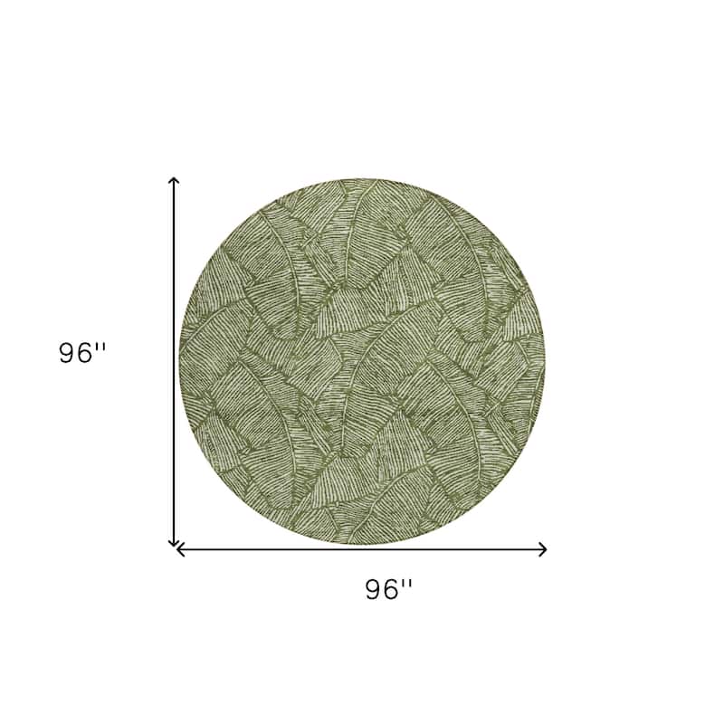 HomeRoots Floral Transitional Rectangle Outdoor Rug