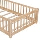 preview thumbnail 54 of 55, Floor Platform Bed with Fence without Door