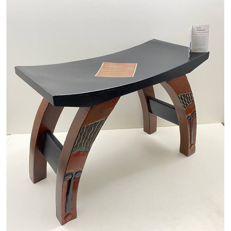 Hand-Created "Susubiribi" Mask Vanity Stool (Ghana)