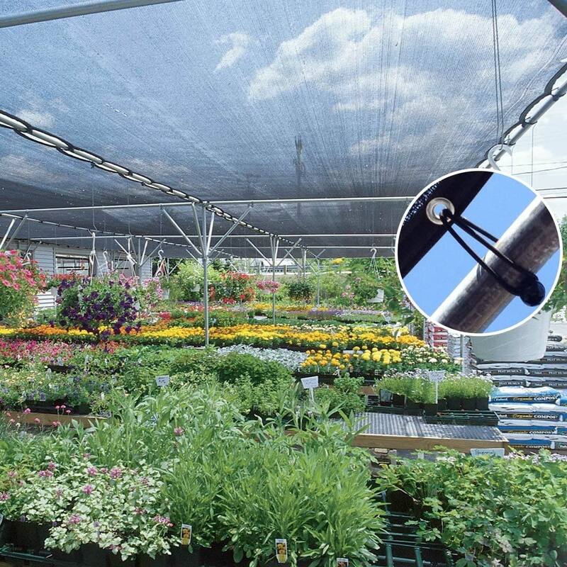 Agfabric 50% Sun Shade Cloth with Grommets (12 Bungee Balls)