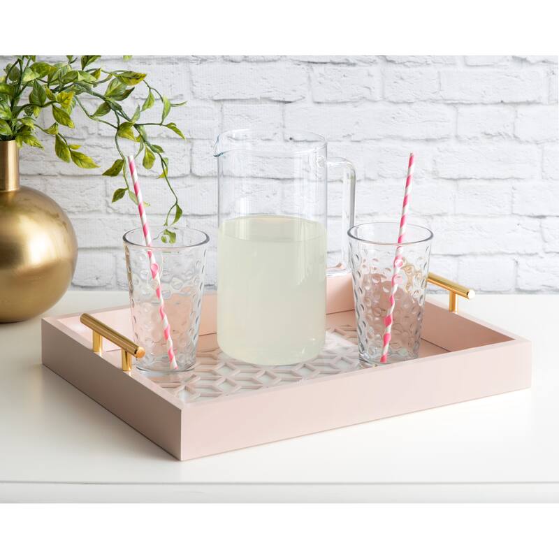 Kate and Laurel Caspen Rectangle Decorative Tray