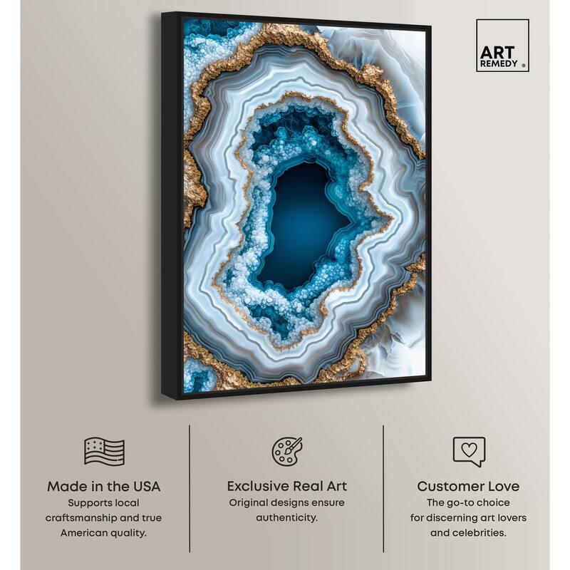 Gilded Geode Eye II Canvas by Art Remedy