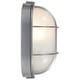 preview thumbnail 3 of 5, Access Lighting Nauticus Dual Mount - Outdoor Wall Sconce Bulkhead - Satin Finish - Frosted Glass Shade - Incandescent