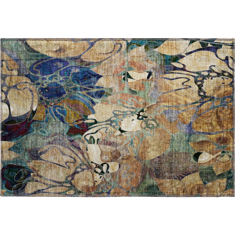 Premium Washable Super Soft Abstract Floral Mayfield Rug