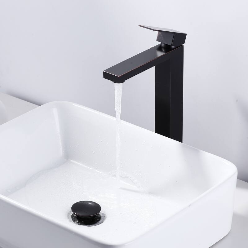 WOWOW Pop Up Drain without Overflow for Bathroom Faucet