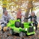 preview thumbnail 4 of 16, Kids Ride on Dump Truck 12V Ride on Car with Electric Dump Bed - 48" x 25" x 22" (L x W x H) Green