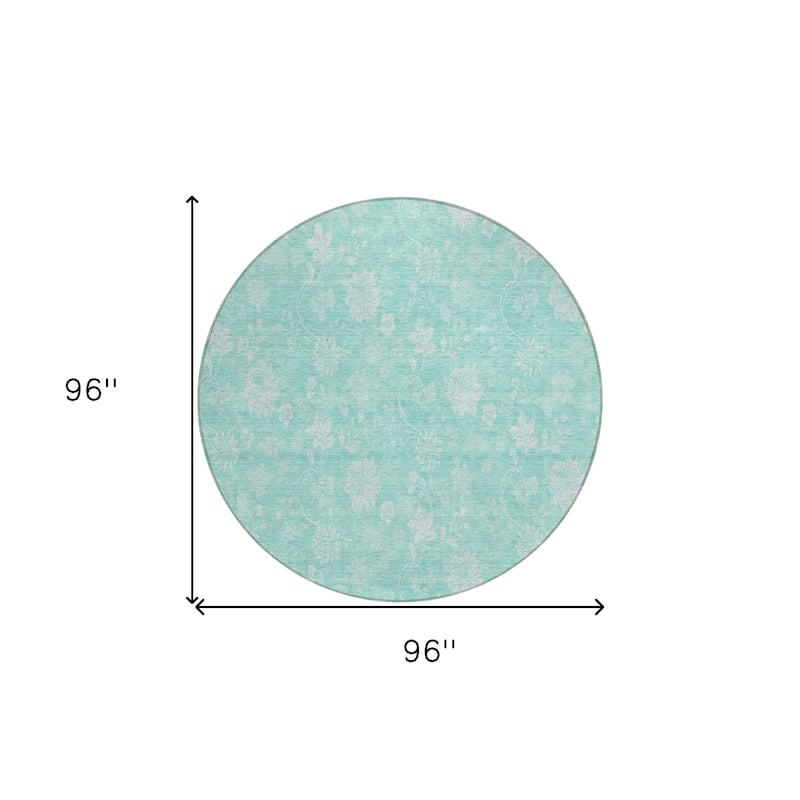 HomeRoots Floral Transitional Rectangle Outdoor Rug