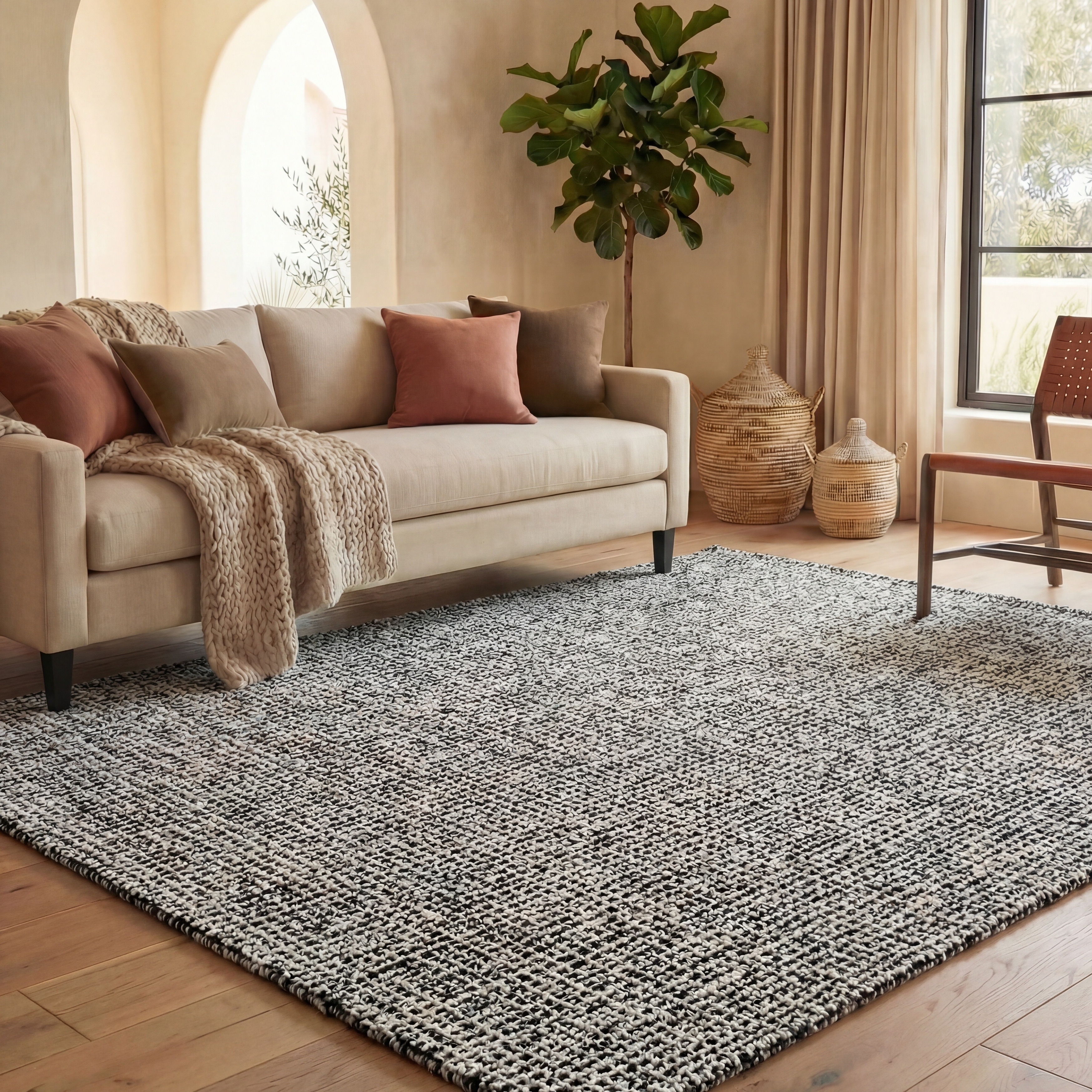 SAFAVIEH Handmade Abstract Lotje Modern Wool Rug
