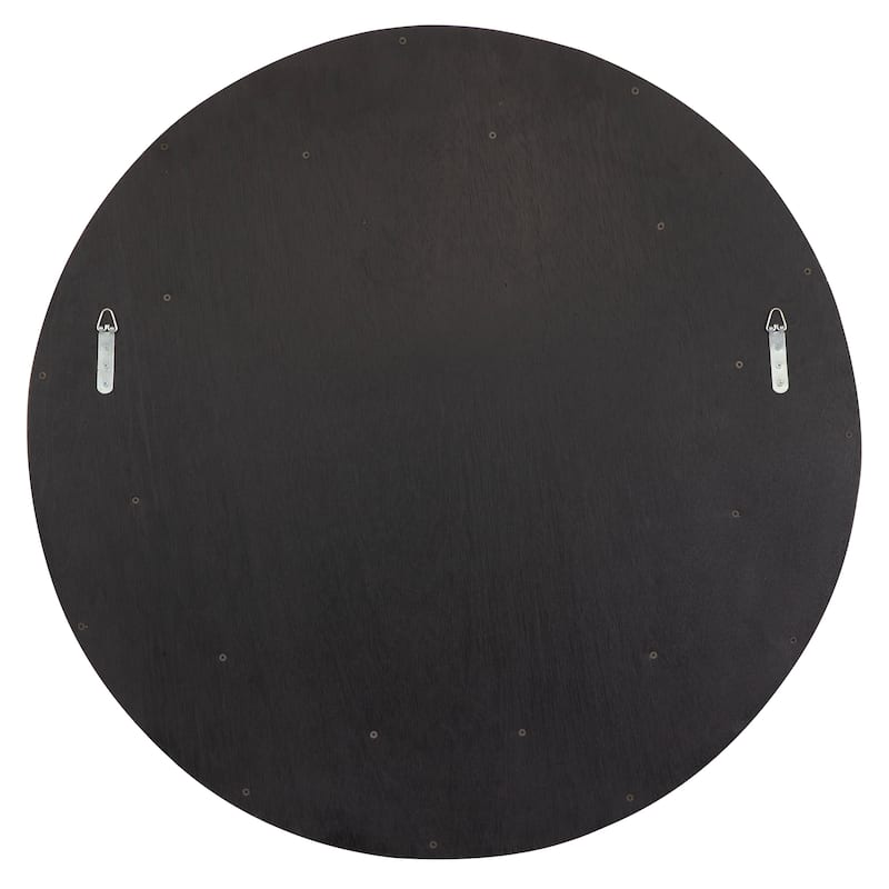 Uttermost Dutton Dark Walnut Round Mirror - 36"W x 36"H x 1.5"D