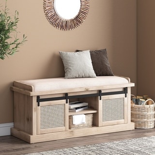 Niemi Storage Bench with Cushion by Christopher Knight Home
