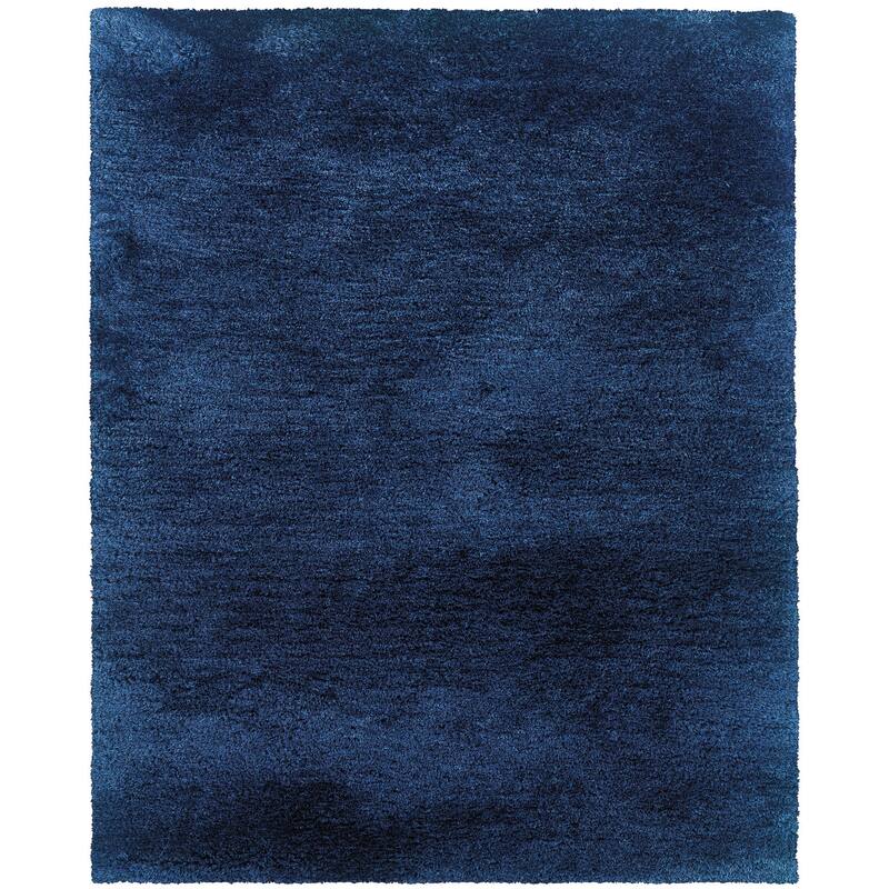 HomeRoots Solid Color Shag Rectangle Area Rug - 62.99 in. x 38.98 in. x 1.60 in.