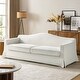 preview thumbnail 3 of 8, Antonio Transitional 83.5" Slipcovered Sofa with Curved Back by HULALA HOME