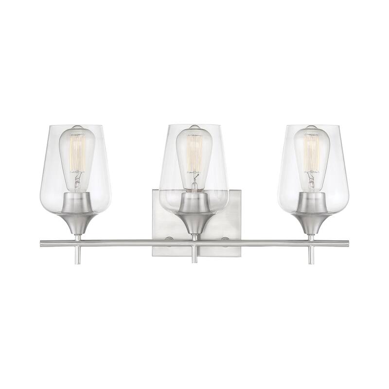 Savoy House Octave 3 Light 21" Wide Bathroom Vanity Light - Satin Nickel