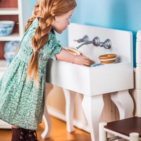 Shop Antique Style Wooden Kitchen Sink Furniture Sized For 18