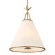preview thumbnail 1 of 9, Crystorama Lighting Group 564 Broche 4 Light 18" Wide Pendant with Antique Gold
