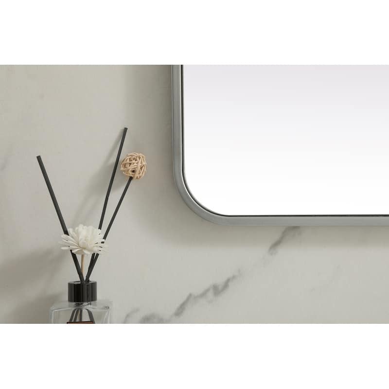 Indigo Home Soft Corner Metal Rectangle Mirror 32x72 Inch