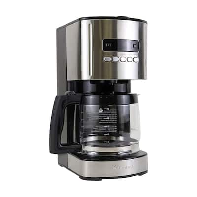 Kenmore Aroma Control 12-Cup Programmable Coffee Maker, Black and Stainless Steel, Reusable Filter