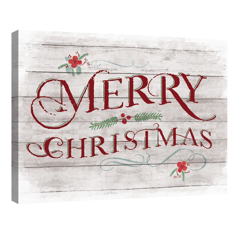 Merry Christmas Canvas Art Print
