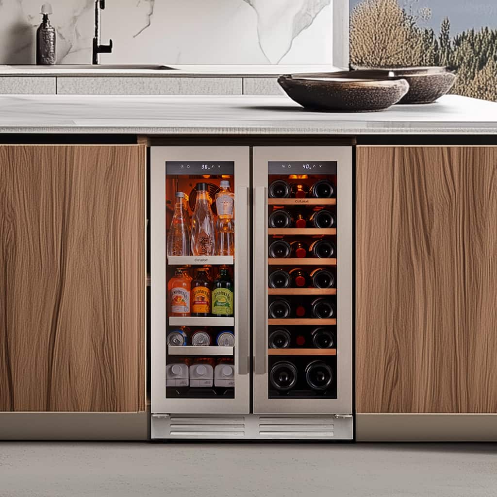 24 Inch 20 Bottle 60 Can Built-in/ Freestanding Cooler