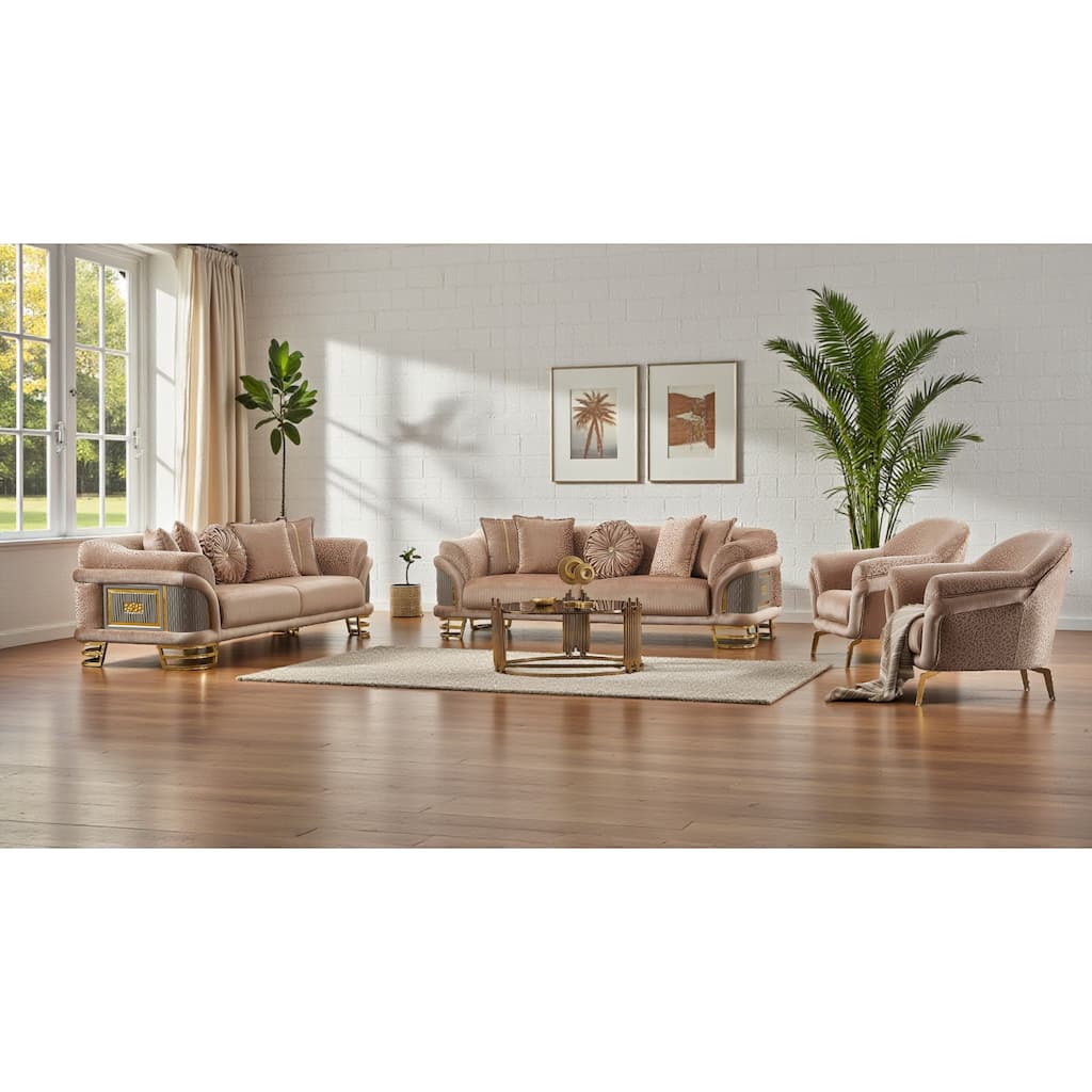Union 4 Pieces Living Room Sets 2 Sofa 2 Chair