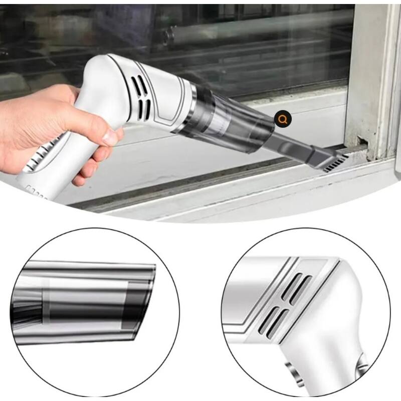 Portable Rechargeable Handheld Vacuum with High-power Motor and Multi-purpose Attachments