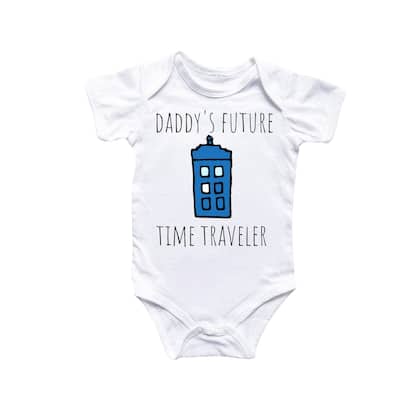 Police Box Time Travel - Baby Boy Girl Clothes Infant Bodysuit Funny Cute Newborn 2