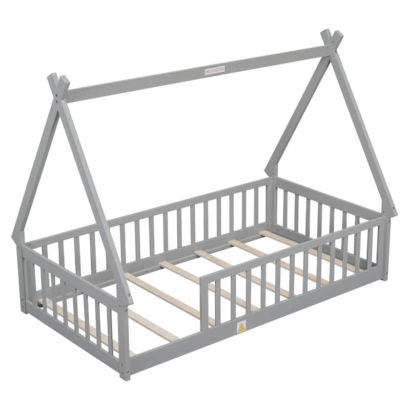 Tent-shaped Floor Bed